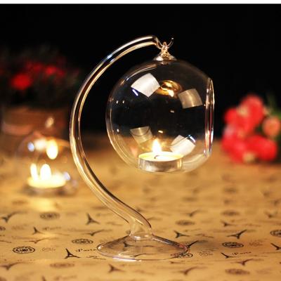 Hanging Hollow Ball Candle Container Heat-resistant Glass Hanging Candle Holder  Home Decor