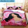 3PCS pop music Dua Lipa 3pcs Bedding,Including 3PCS Duvet Cover And 2pcs Pillowcases Perfect for Christmas,Ideal for Bedroom, Dormitory