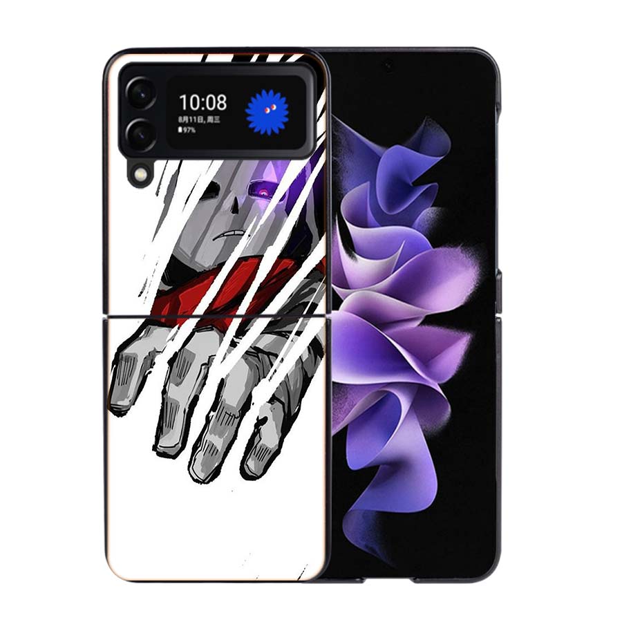 Game Undertale Phone Case For Samsung Z Flip 7 6 5G Galaxy Z Flip4 Z Flip5 Z Flip3 Coque Black Hard PC Shell Protective Cover