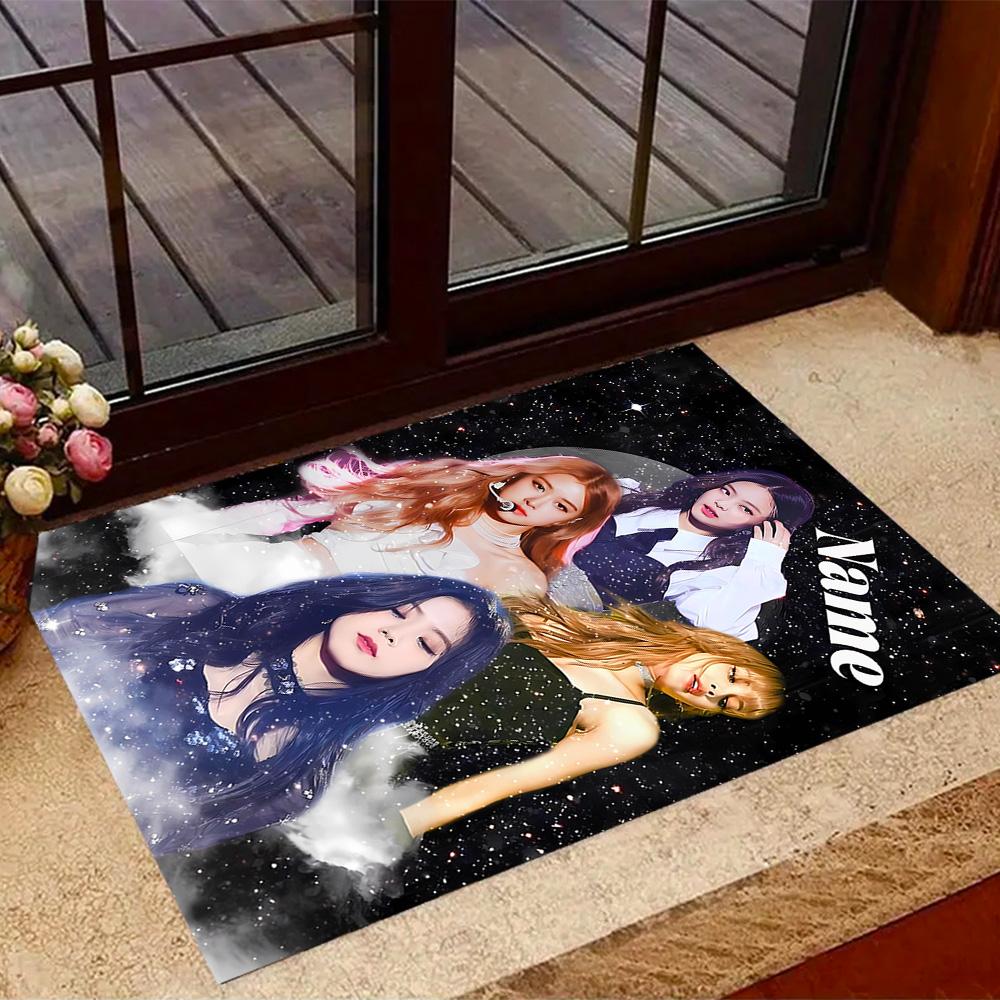 Royal Glamour Squad Customizable Name Floor Mat Suitable for Dormitory Hallway Outdoor Game Room Anti-slip Rug Decorate Offices Spiritual Gift