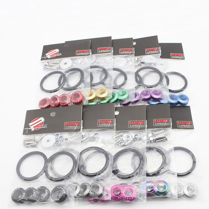 Aluminum Universal JDM Quick Release Fasteners Bumper Fender Washers For Car Honda Civic Kia Mitsubishi Detachable