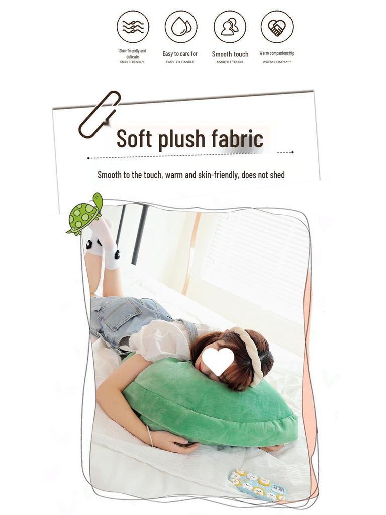 Plush Turtle Shell Wearable Sleeping Bag & Sofa Cushion