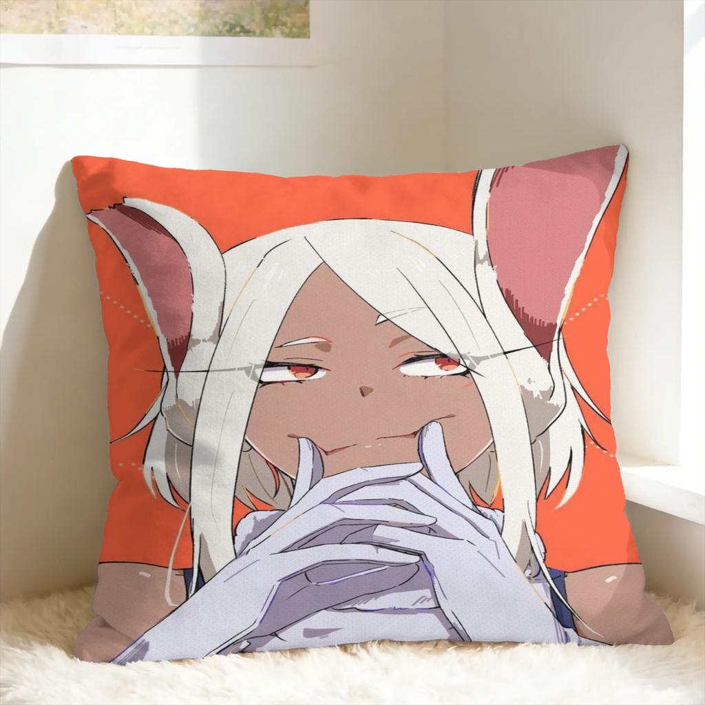 Rabbit Hero Mirko Pillow Case Square Pillow Cover For Couch Sofa Bedroom Cute Funny Cushion Cover