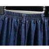 Vintage Split A Line Denim Midi Skirt For Women Plus Size