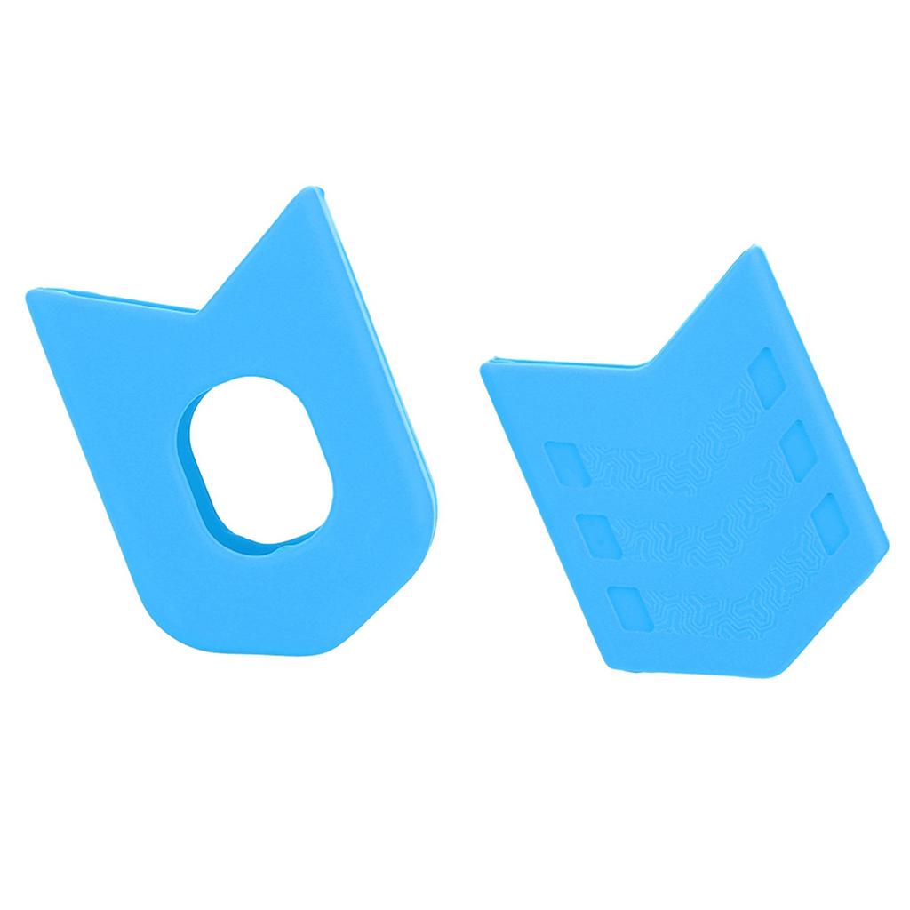 1 Piar Silikon Fahrrad Kurbel Schutz Hülse Arm Schutz Fahrrad Zubehör (blau)