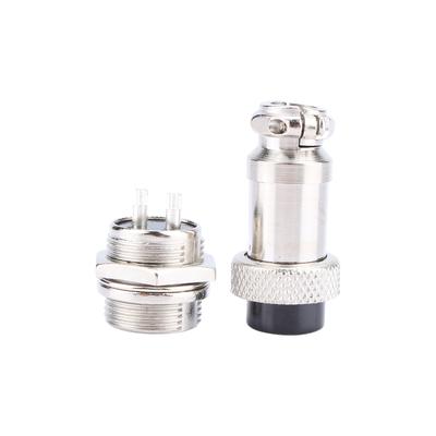 1 set GX16 2 pin tipo vite presa elettrica connettore aviazione nuovo