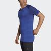 Adidas Ultra Light Crew Neck Short Sleeve T-Shirt Men Tops Blue CY5496
