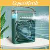 Mini Desktop Cooling Fan With Mist Spray Usb Powered Quiet Portable Air Conditioner For Dorm Room And Office In Five Colors
