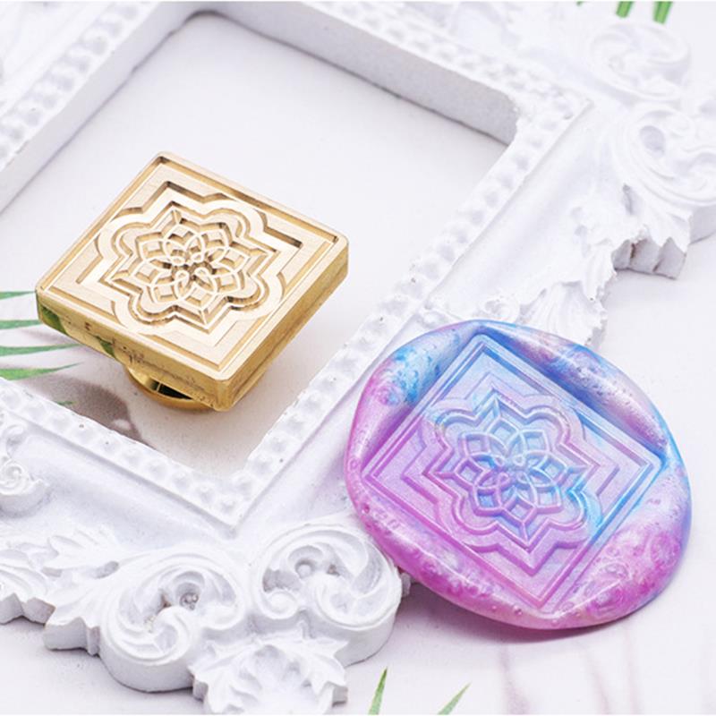 Blumenwachssiegel, Siegel, Retro-Handwerk, Siegelstempel, Kopf, Karte, Umschlag, Hochzeitseinladung, Geschenkverpackung, Scrapbook