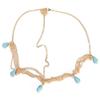 Women Charm Bohemian Hair Crown Cuff Headband Headwrap Headdress Chain