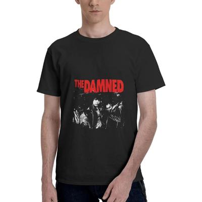 Moecttlx Mens T-Shirt Damned Punk Rock Bands T Shirt Sport Tee Sleeve Tops Tee