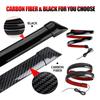 120 cm LED Spoiler Auto Licht Für Universellen Heckflügel Schwarze Kohlefaser Die 3. Rückleuchten LED Bremslicht 12V