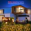 BrizLabs Solar Garden Lights 4 Pack 32 LED Solar Powered Firefly Lights 2 Modes Solar Swaying Lights Waterproof Globe Pathway O