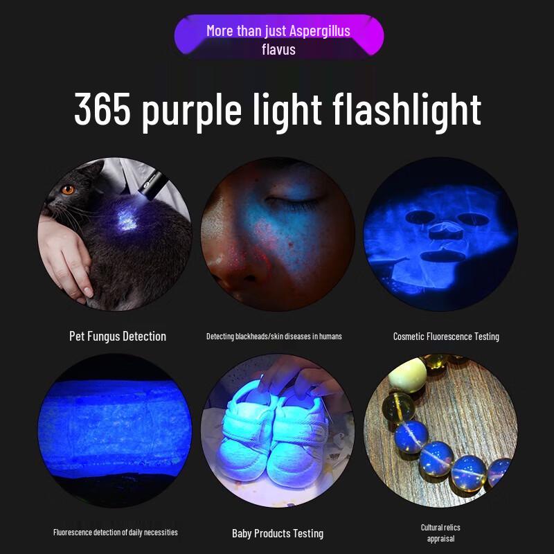 SHENYU Professional UV Black Light Detection Flashlight
