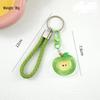 Mini Apple Keychain Nail Clippers & Scissors with Ear Spoon - Cute Car Accessories & Bag Charm for Couples