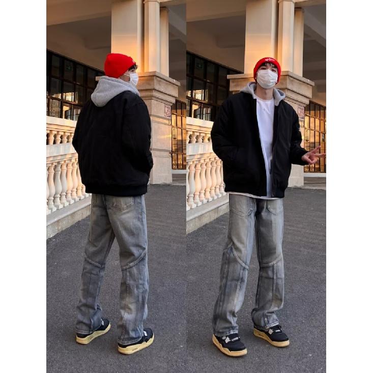 Minimalistiske Herre Allsidige Ungdomsmote Jeans, Nye Løse Rettbente Sommerbukser, Herre Temperament Trend