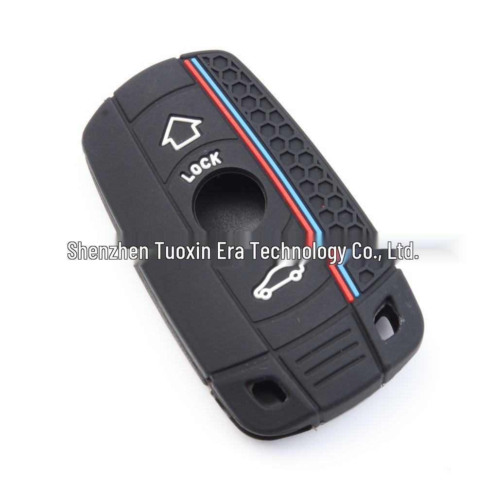 BMW F/3/5 Series 4-Button Remote Silicone Key Cover – Two-tone Honeycomb Design