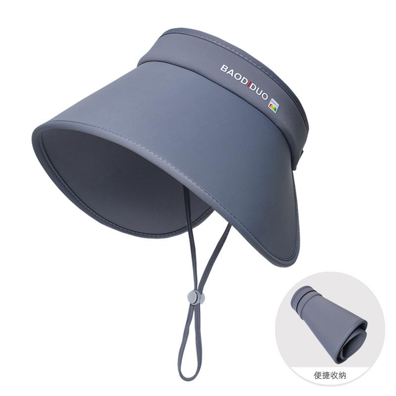 Rundum große Krempe UV-Schutz Gesichtshut Kinder Outdoor Reise Sonnenschutzhut Vielseitiger modischer Leerer Oberteil Sonnenhut