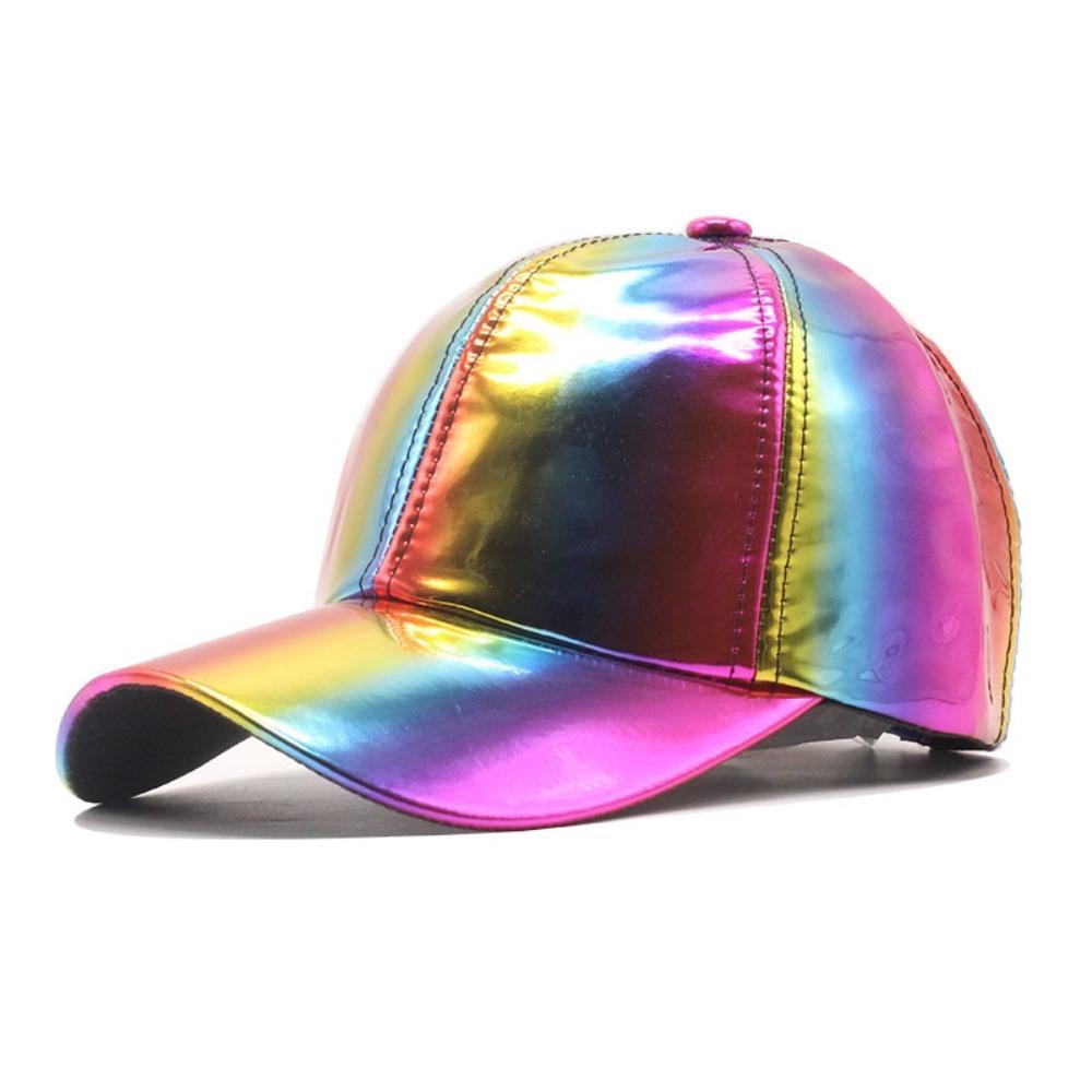 Fashion Rainbow Color Changing Hat Hip-hop Bigbang Sun Hat Back To The Future Street Dance Caps