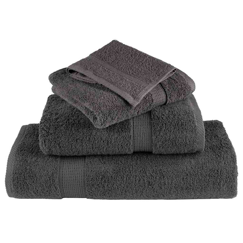 SOLUND Guest Towel 4 Pcs Anthracite 15 X 21 Cm 550 Gsm