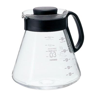 HARIO V60 Range Server 800ml Bardaklar İçin Siyah Kahve Sunucusu Isıya Dayanıklı Cam Japonya'da Üretilmiştir 2~6 XVD-80B