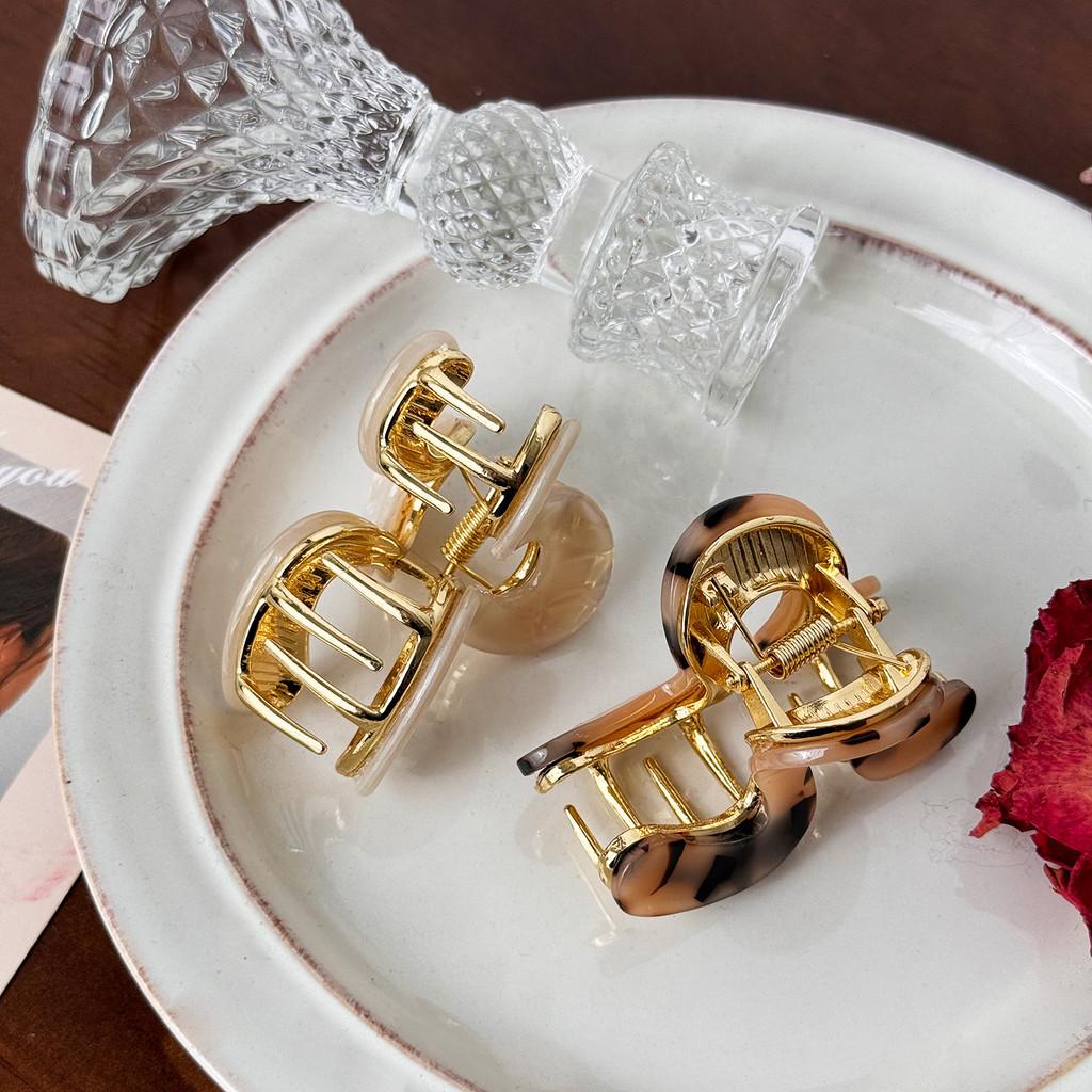 High-quality Acetate Half Bun Claw Clip In Multi-color And Tortoiseshell Elegant Hair Accessory