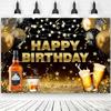Whisky Cigarre Vintage Bois Fond Photographie Anniversaire Homme Décorations Fournitures de Fête Style Été Bar Décor Mural Rideau