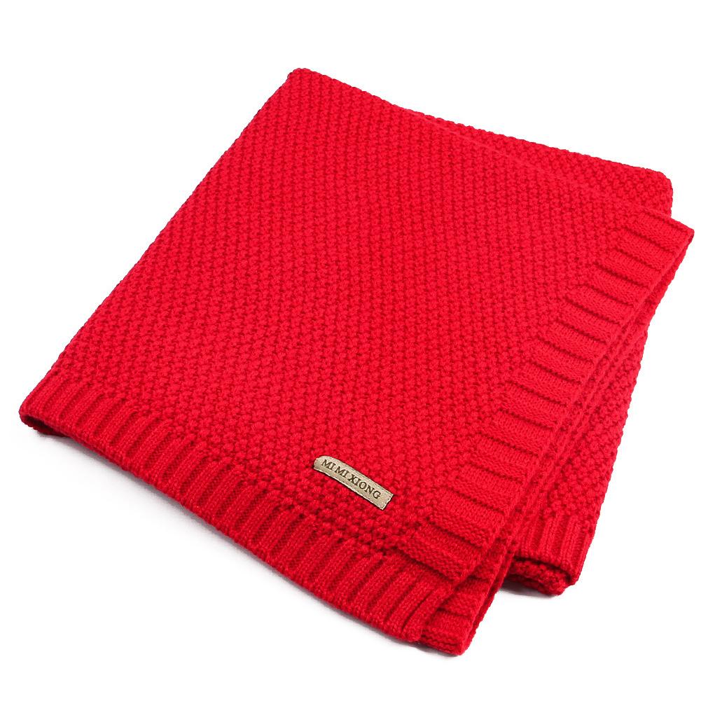 Knitted Blanket  Windproof Infnat Wrap Woolen Quilt Air Conditioning Cover Nap Blankets