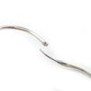 Great TIFFANY&Co. Pierce Open Heart Medium Hoops for both ears Silver AG925 Women Used
