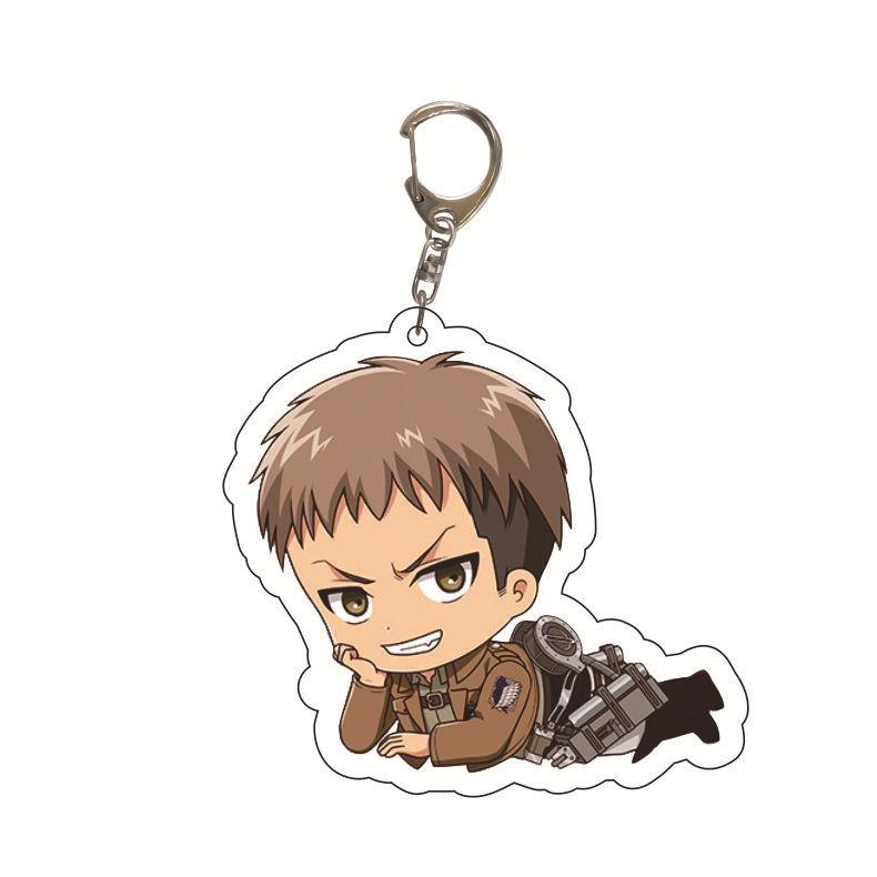 Attack on Titan Key Ring Acrylic Key Ring Custom Logo Print Creative Backpack Accessory Stock Available High Quality