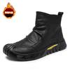 Men's shoes winter  new velvet non-slip wear-resistant tooling shoes trendy versatile shoes men's casual labor insurance shoes
