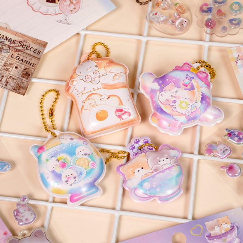 1/2 Sheets Scrapbooking Diy Journal Stationery Decals Fun Pinch Hanging Cartoon 3D Puffy Stickers Cute Decor School Supplies