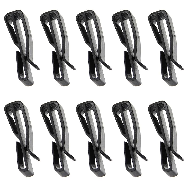 

[LIANHATA] belt clip 38mm Applicable to width tape set of 10 auxiliary buckle tape clip webbing belt adjustment fix easily Buckle clip for adjustment