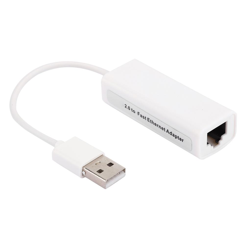 

Адаптер USB2.0 Ethernet RJ45 Білий ABS RTL8152B Зовнішня мережева карта комп ютера