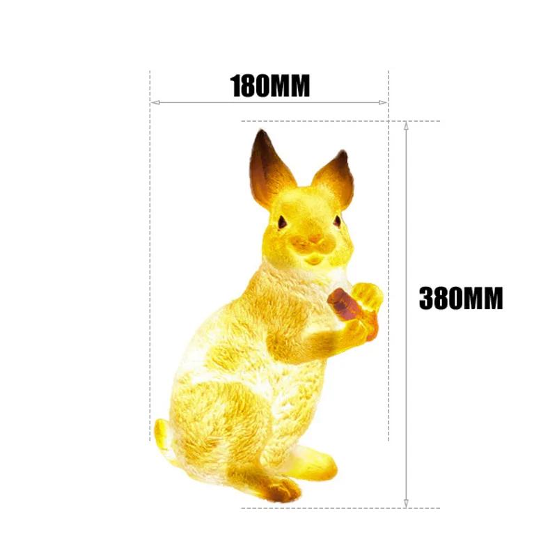 

Светодиодная люминесцентная лампа в виде кролика, животного, для наружного использования, водонепроницаемая, для освещения сада, парка, ландшафтного проекта, газонная лампа Without light bulb&GB E27 lamp holder