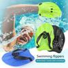2pcs Swimmer Silicones Hand Paddles Webbed Swim Gloves Manacle Flippers for Underwater Maneuverability