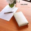 [HALEINE] Women's and Men's Long Wallet, Python Leather, Single Piece, Round Zipper: Cyprus