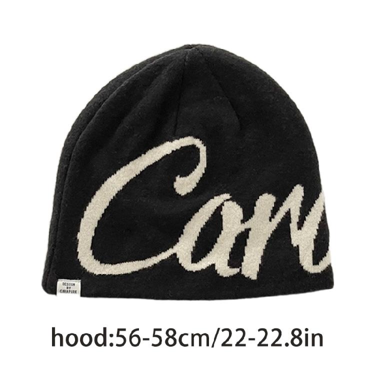 Slouchy Cotton Beanies Winter Warm Skull Cap Knitted Beanie Y2k Accessories