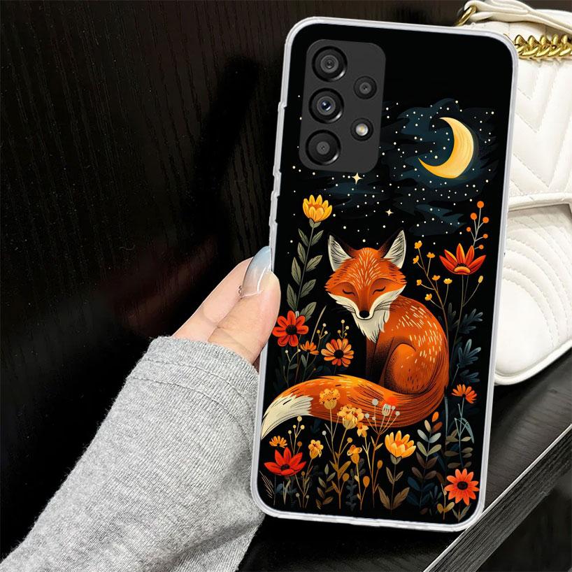 Animal Fox Case for Samsung Galaxy A52 A42 A32 A22 A12 A51 A50 A02S Phone Cover A41 A31 A21S A40 A30S A20E A10S A71