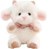 Soft Angel Sheep Plush Toy White Fluffy Curly Plush Filled Pp Cotton Detachable Scarf Blue Pink Green 23cm Home Decor Gift