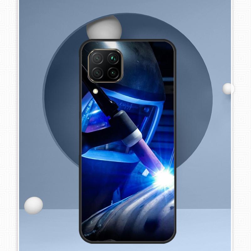 Welder Welding Hot Metal Worker For Huawei Nova Y91 Y60 Y70 Y72 Y90 Y61 12s 12i 11i 8i 10 9 SE P20 P40 Lite P30 P60 Pro Case