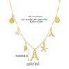 Fashionable Gold Pendant Necklace with Initial Charm and Perfect Detail for Trendy Women Ladies Daily Casual Wear