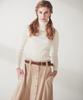 Enot Extra Wide Beige Long Skirt