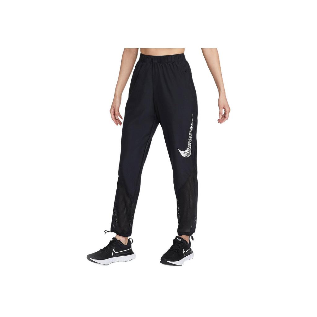 Nike Solid Logo Running Jogger Pants Women bottoms Black DM7772-010