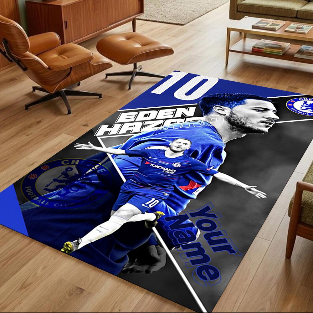 Chelsea Fc Football Player Customize Your Name Floor Rug Office Rug Perfect for Playrooms Living Rooms Dining Room Bedrooms Anti-slip Rug