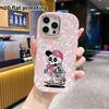 Phone Case: 2D Flat Design Suitable for iPhone 18 17 16 15 14 13 Pro Protective Case, Couple Style, Pink Skull, Christmas and Halloween Gift