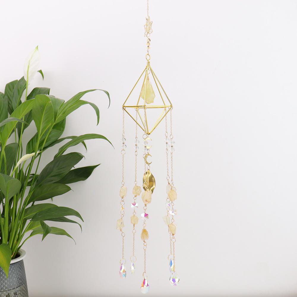 Dreamy Rainbow Crystal Wind Chime - Outdoor Sun Catcher Pendant T76