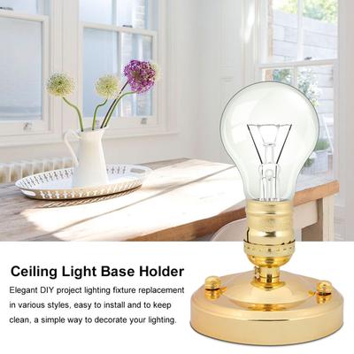 Pendant Lamp Base Holder E26/E27 Vintage Industrial Ceiling/Wall Light Base Holder Pendant Bulb Lamp Screw Socket