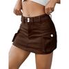 Secret Jam Women Low Waist Slim Denim Mini Skirt High Street Clothing