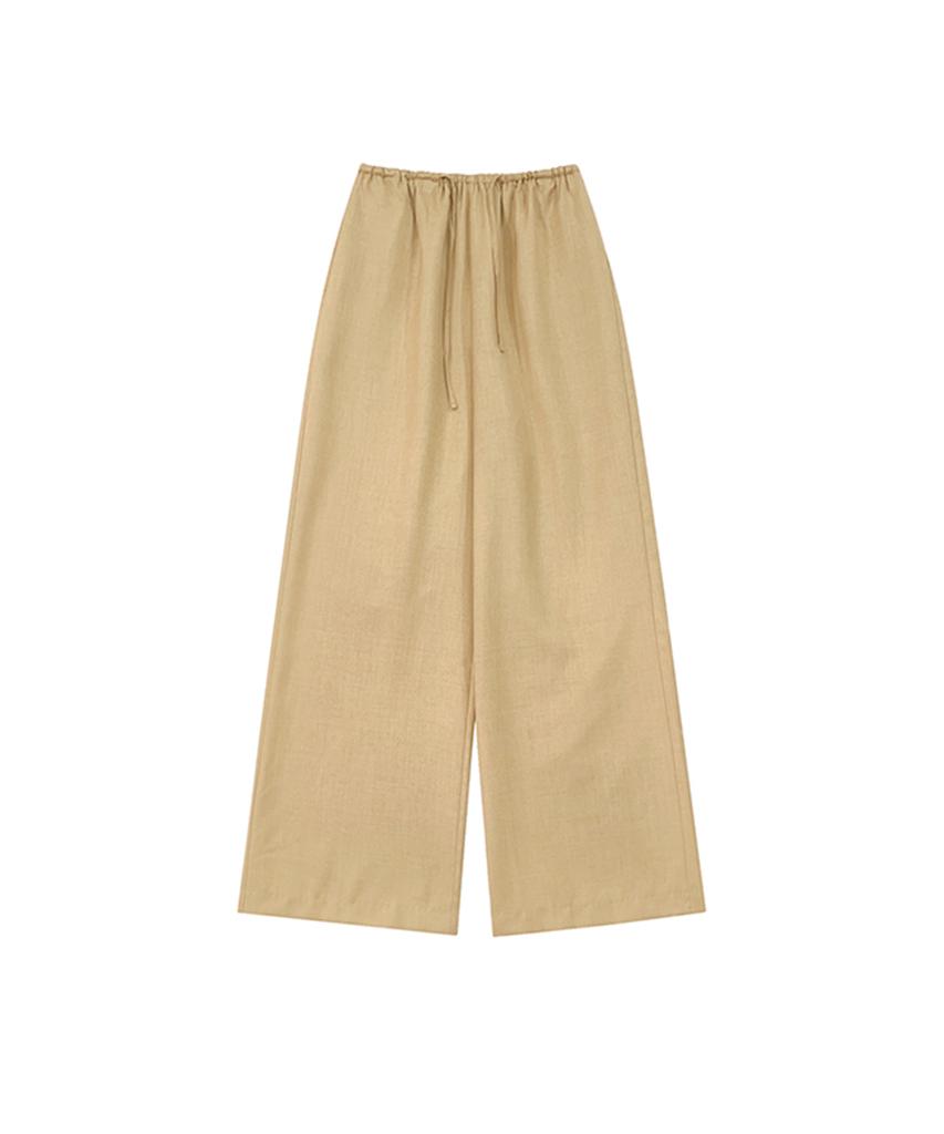 Meuameu Butter Yellow Banding Pants